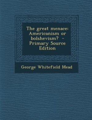 Front cover_The great menace
