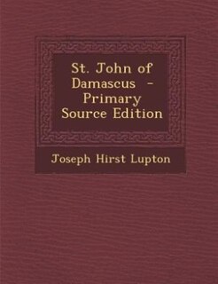 Front cover_St. John of Damascus