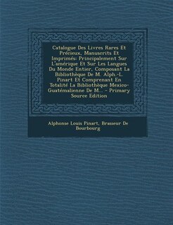 Front cover_Catalogue Des Livres Rares Et Précieux, Manuscrits Et Imprimés