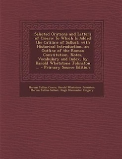 Front cover_Selected Orations and Letters of Cicero