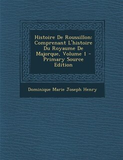 Front cover_Histoire De Roussillon