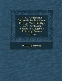 Couverture_H. C. Andersen's Sämmtliche Märchen