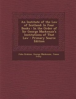Front cover_An Institute of the Law of Scotland