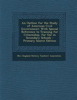 Front cover_An Outline for the Study of American Civil Government