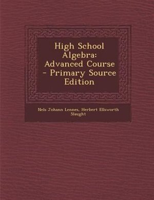 Couverture_High School Algebra