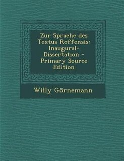 Couverture_Zur Sprache des Textus Roffensis