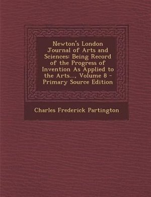 Couverture_Newton's London Journal of Arts and Sciences