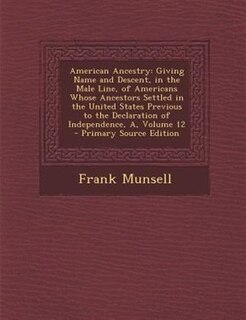 Front cover_American Ancestry