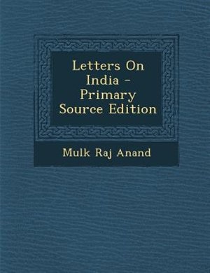 Couverture_Letters On India - Primary Source Edition