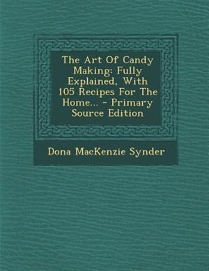 Front cover_The Art Of Candy Making