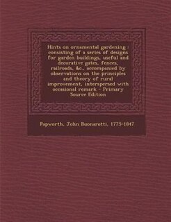 Front cover_Hints on ornamental gardening