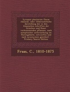 Couverture_Synopsis plantarum florae classicae, oder