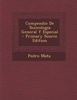 Front cover_Compendio De Toxicologia General Y Especial