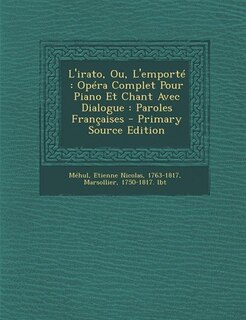Front cover_L'irato, Ou, L'emporté