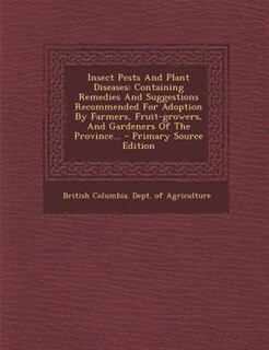 Front cover_Insect Pests And Plant Diseases