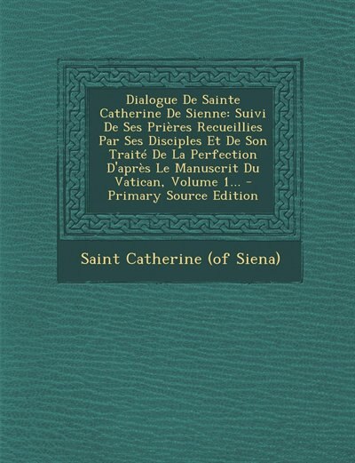 Couverture_Dialogue De Sainte Catherine De Sienne