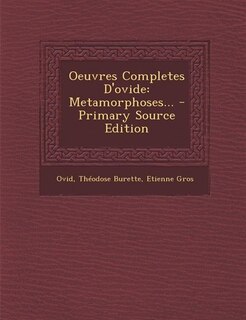 Couverture_Oeuvres Completes D'ovide