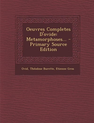 Couverture_Oeuvres Completes D'ovide