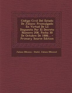 Front cover_Código Civil Del Estado De Jalisco