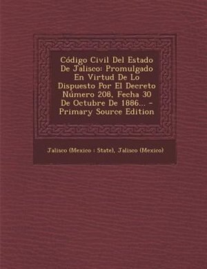 Front cover_Código Civil Del Estado De Jalisco