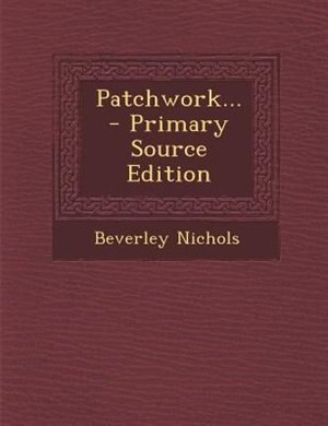 Couverture_Patchwork... - Primary Source Edition