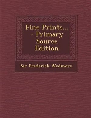 Couverture_Fine Prints... - Primary Source Edition