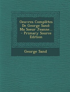 Couverture_Oeuvres Compl&egrave;tes De George Sand