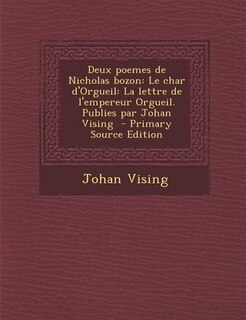 Front cover_Deux poemes de Nicholas bozon