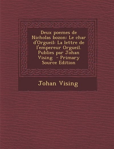 Front cover_Deux poemes de Nicholas bozon
