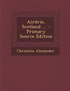 Front cover_Airdrie, Scotland ...