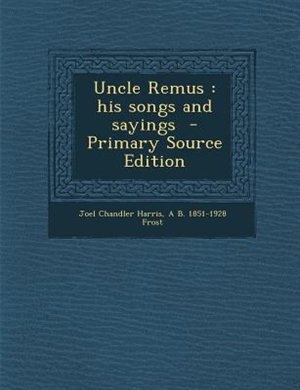 Front cover_Uncle Remus