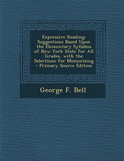 Front cover_Expressive Reading