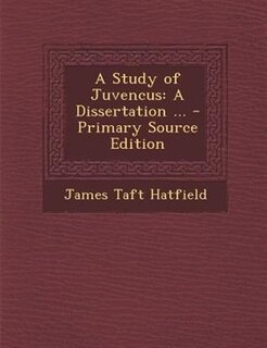 Front cover_A Study of Juvencus