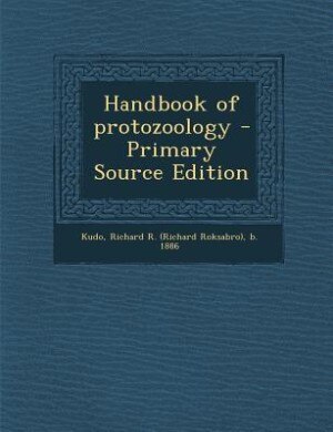 Front cover_Handbook of protozoology