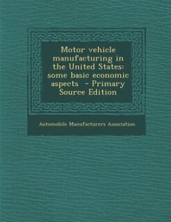 Front cover_Motor vehicle manufacturing in the United States