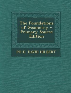 Couverture_The Foundations of Geometry