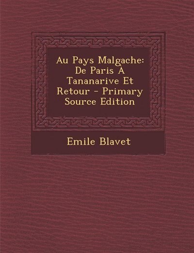 Couverture_Au Pays Malgache