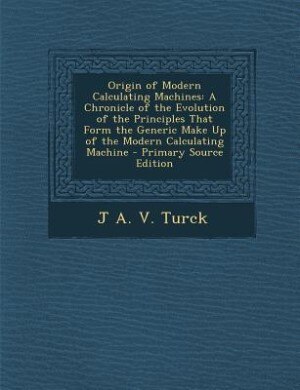 Front cover_Origin of Modern Calculating Machines
