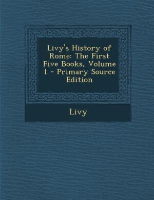 Front cover_Livy's History of Rome