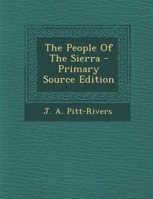 Front cover_The People Of The Sierra