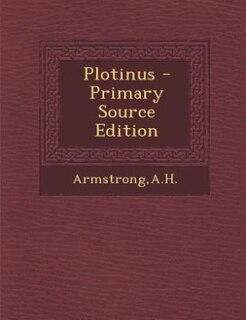 Couverture_Plotinus - Primary Source Edition