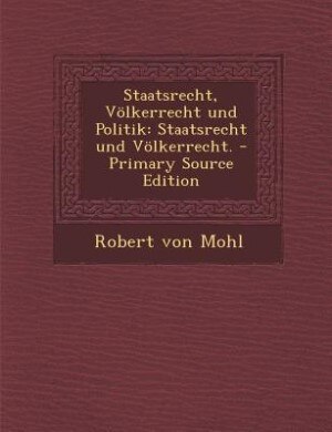 Front cover_Staatsrecht, V&ouml;lkerrecht und Politik