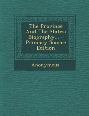 Front cover_The Province And The States