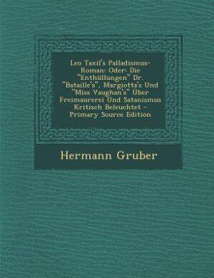 Front cover_Leo Taxil's Palladismus-Roman