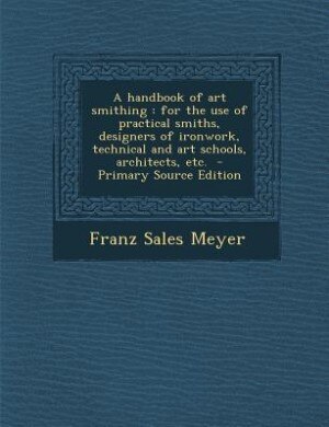 Couverture_A handbook of art smithing