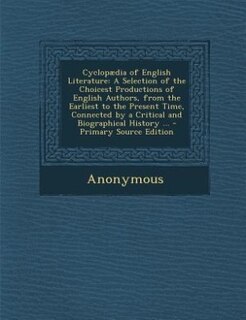 Front cover_Cyclopædia of English Literature