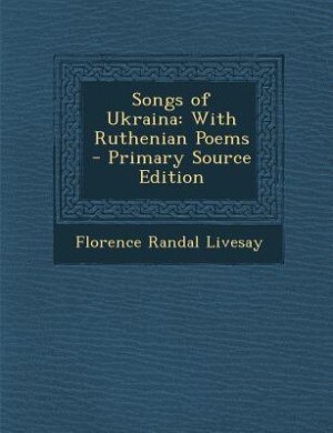 Couverture_Songs of Ukraina
