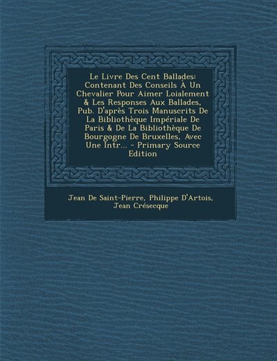 Couverture_Le Livre Des Cent Ballades