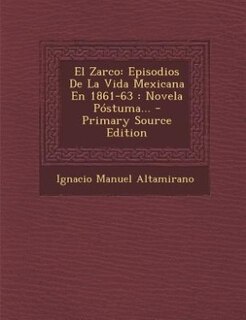Front cover_El Zarco