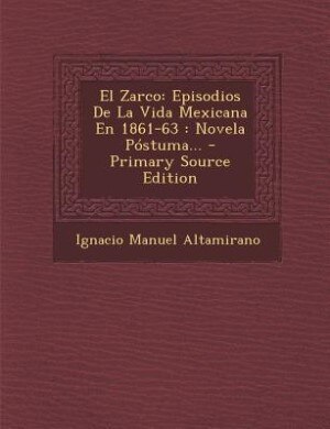 Front cover_El Zarco